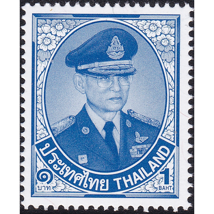 B1-10-1 แสตมป์ไทยยังไม่ได้ใช้ แสตมป์พระรูป ร.9 ชุดที่ 10 ดวงราคา 1 บาท ดวงเดี่ยว (ยังไม่ใช้)