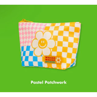 ✅พร้อมส่ง🌷Wiggle Wiggle🌷Pattern Pouch กระเป๋าซิป ใส่ของจุกจิก