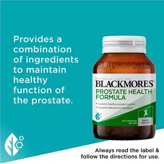 Blackmores Prostate Health Formula 60 Capsules สุขภาพของต่อมลูกหมาก ทางเดินปัสสาวะ ฮอร์โมนเพศชาย