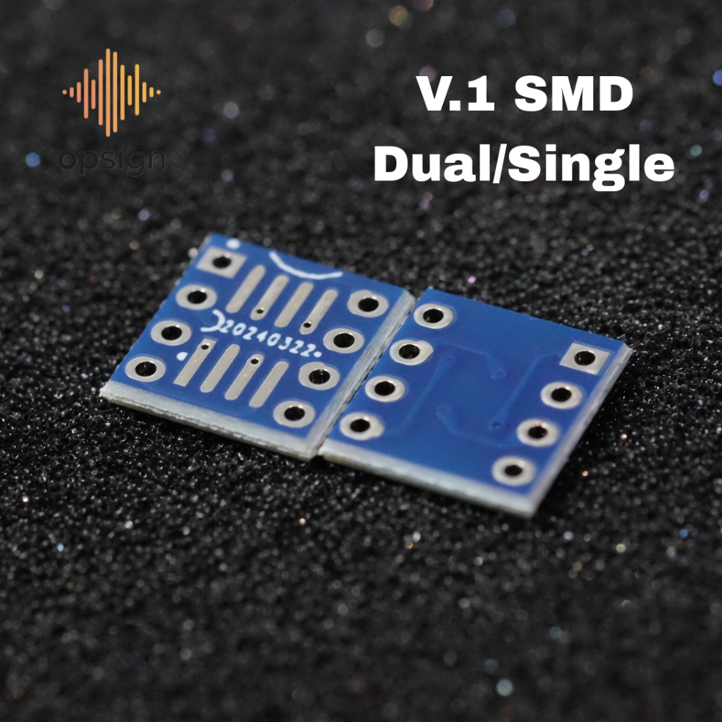 แผงวงจรแปลง (10ชิ้น) SMD SOP8 PCB Adapter to Dual/Single