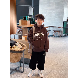 Smart ส่งไวใน24ชม เสื้อแขนยาวเด็ก(3-14ขวบ) สกรีนลาย PRIVATE เเฟชั่นเกาหลี ผ้าหนาหนุ่ม สำหรับหน้าหนาว T2022