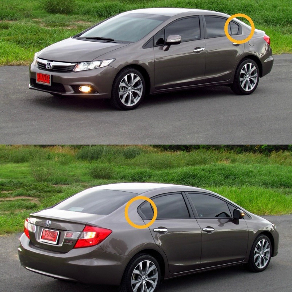 อะไหล่แท้ศูนย์ พลาสติกปิดกระจก หูช้าง ด้านหลัง ตัวนอก CIVIC FB 2012-2015 - รูปที่ 4