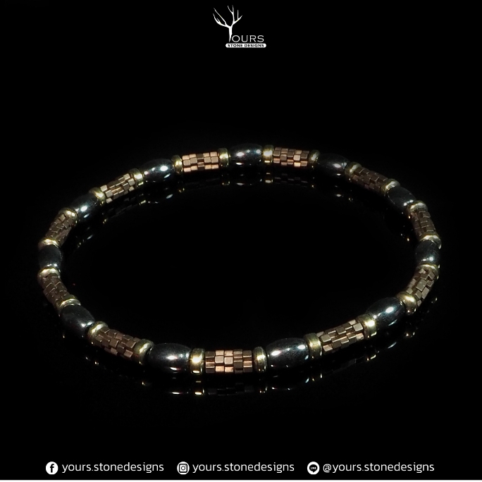 สร้อยข้อมือ " เฮมาไทต์ Hematite " มีหลายดีไซน์ กำไลหินนำโชค เสริมโชค