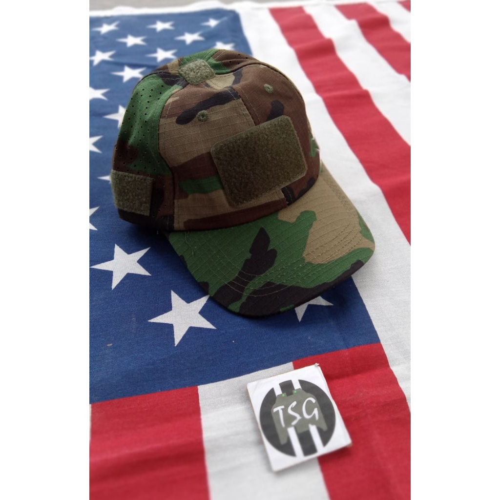 หมวกแก๊ปยุทธวิธี Tactical กันแดด กิจกรรมกลางแจ้ง สีพิเศษ (M81 Woodland) จาก CTG.