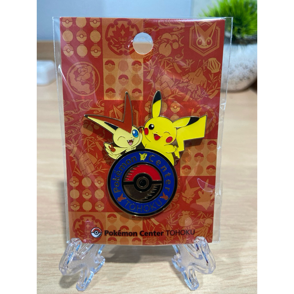Pins Victini Pikachu Tohoku ลิขสิทธิ์แท้ (พร้อมส่ง🇹🇭)