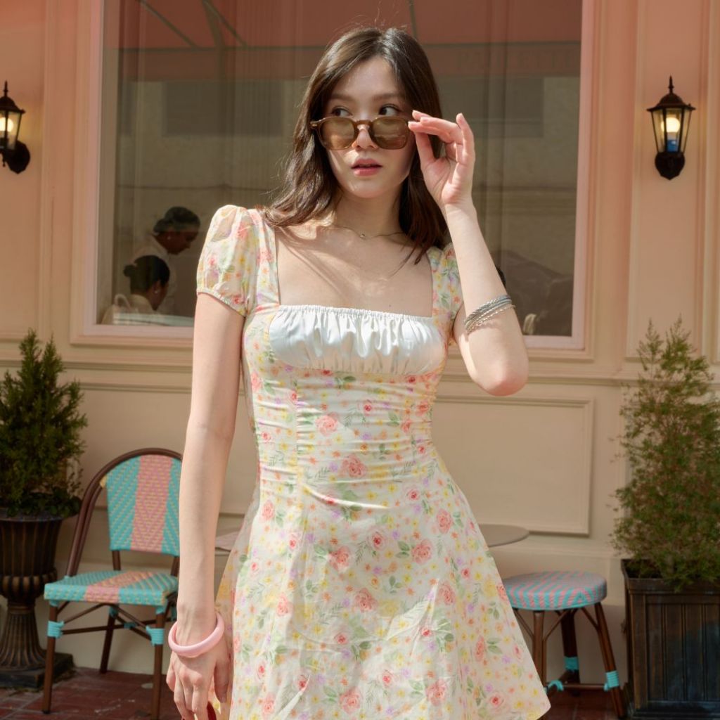 เดรสสั้นลายดอก Sandy Dress | Pjkk.clothes - รูปที่ 6