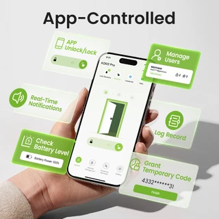 GHome Smart กลอนประตูดิจิตอล Bluetooth Smart knob Lock KD03 PRO รับประกัน 1 ปี - DIMI
