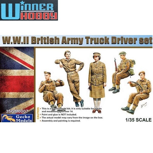 Gecko Models 35GM0007 WW II British Army Truck Driver Set 1/35