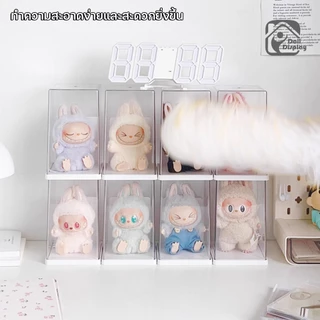 ตู้อะคริลิกใส กล่องใส่โมเดลLabubu ความโปร่งใสสูง กล่องโชว์ของสะสม ตู้โชว์ห้องนอนห้องนั่งเล่น มีสองสีให้เลือก COD
