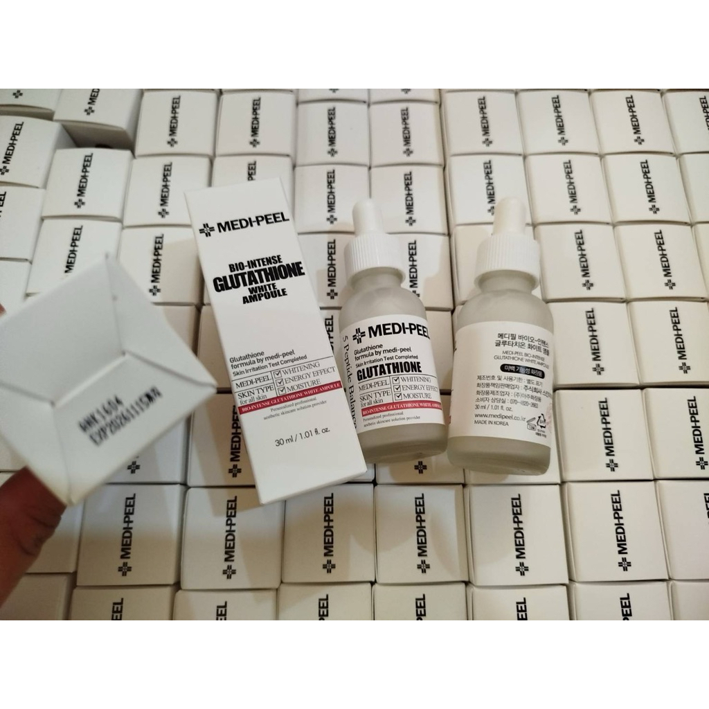(สั่งในไลฟ์ลด40%) โล๊ะๆหมดอายุ 11/2026 MEDI-PEEL Glutathione White Ampoule 30ml. เซรั่มลดเลือนจุดด่างดำ