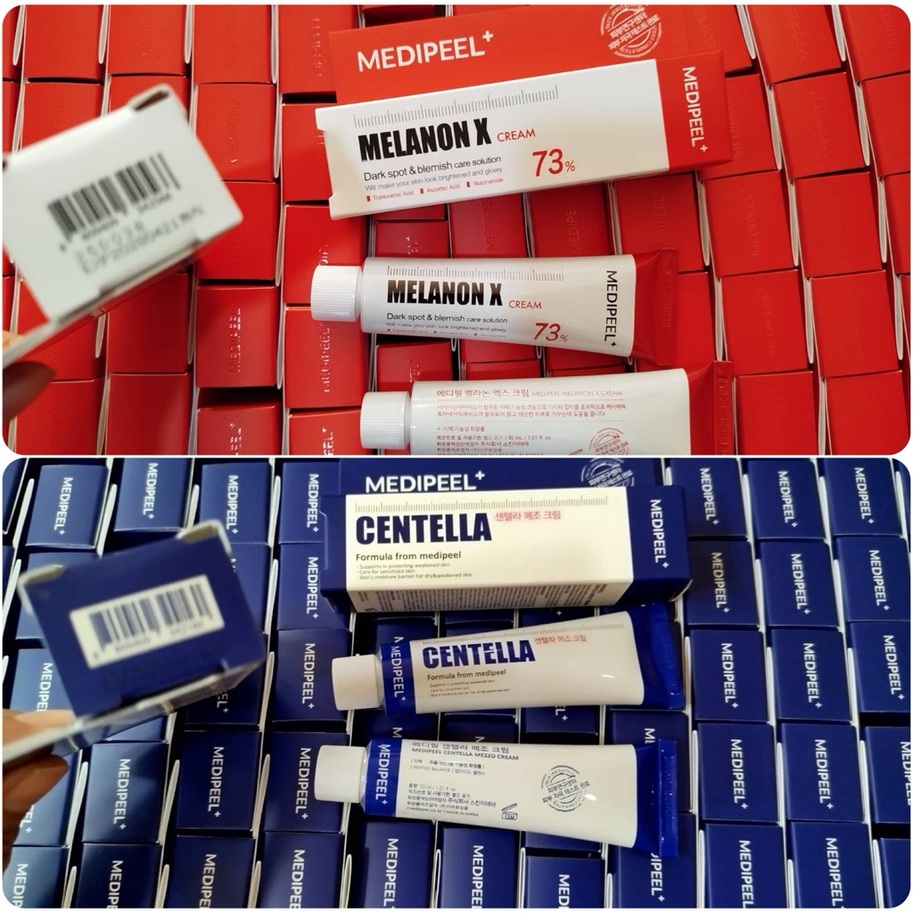 (สั่งในไลฟ์ลด100) ครีมหน้าใส MEDIPEEL Melanon Cream 30ml//Medi-Peel Centella mezzo cream 30ml.