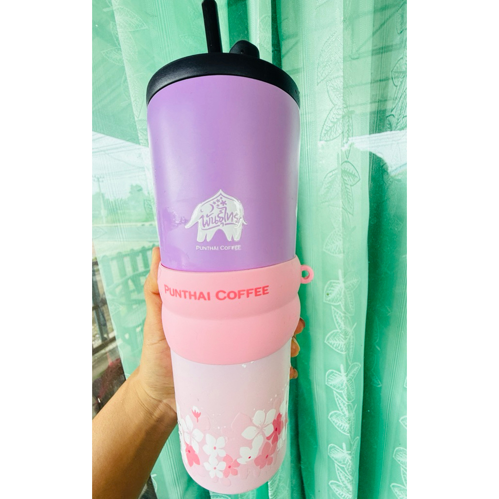 Punthai × LocknLock Special Mom แก้วแตนเลสเก็บความเย็น 720 ml. ด้านในคลือบเซรามิค ใหม่ล่าสุด แท้ 100
