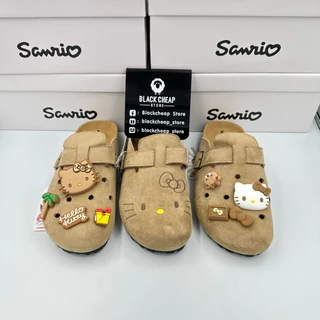 พร้อมส่ง (ของแท้ 100%) Sanrio x Hello Kitty รองเท้าแตะ