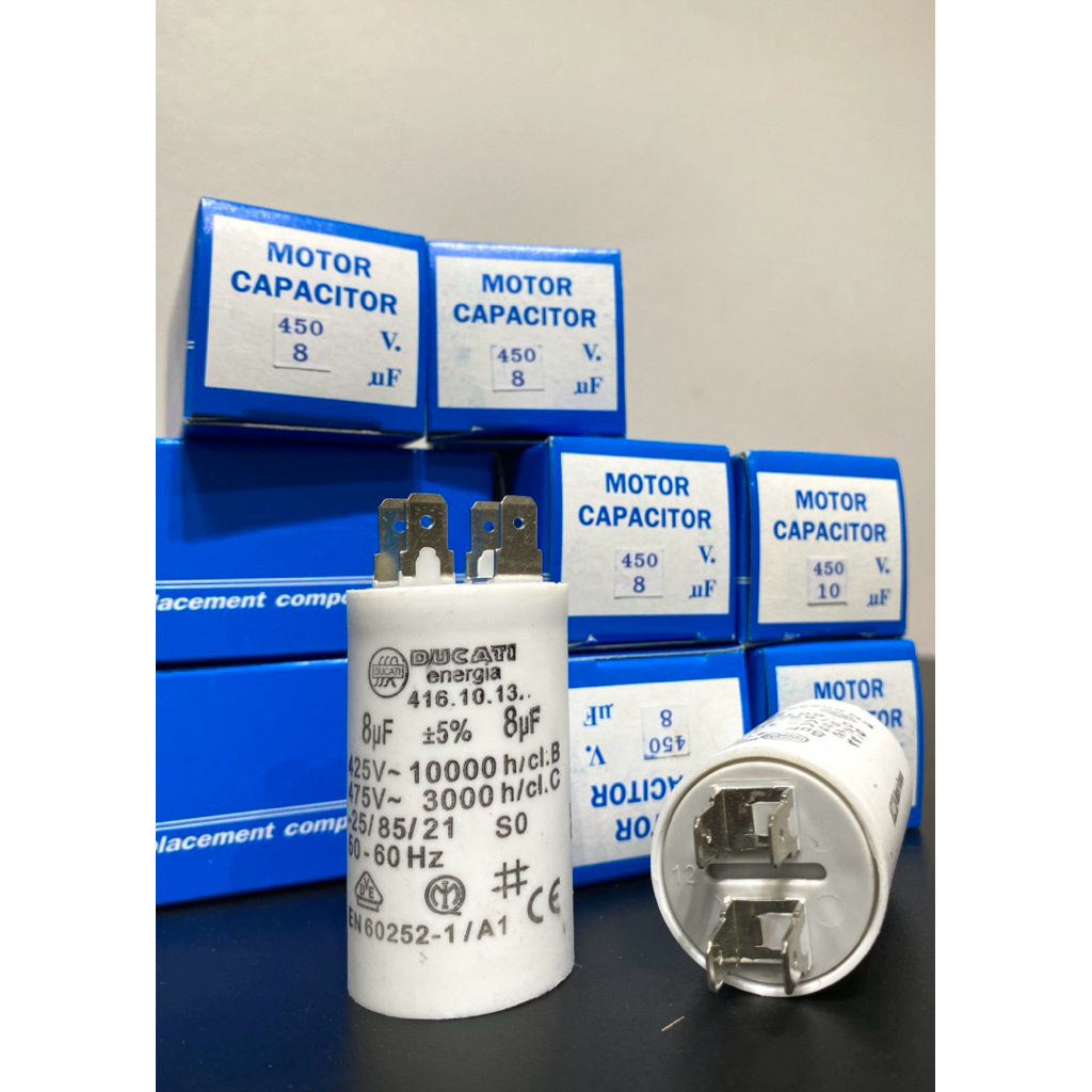 MOTOR CAPACITOR 8uF 450 V