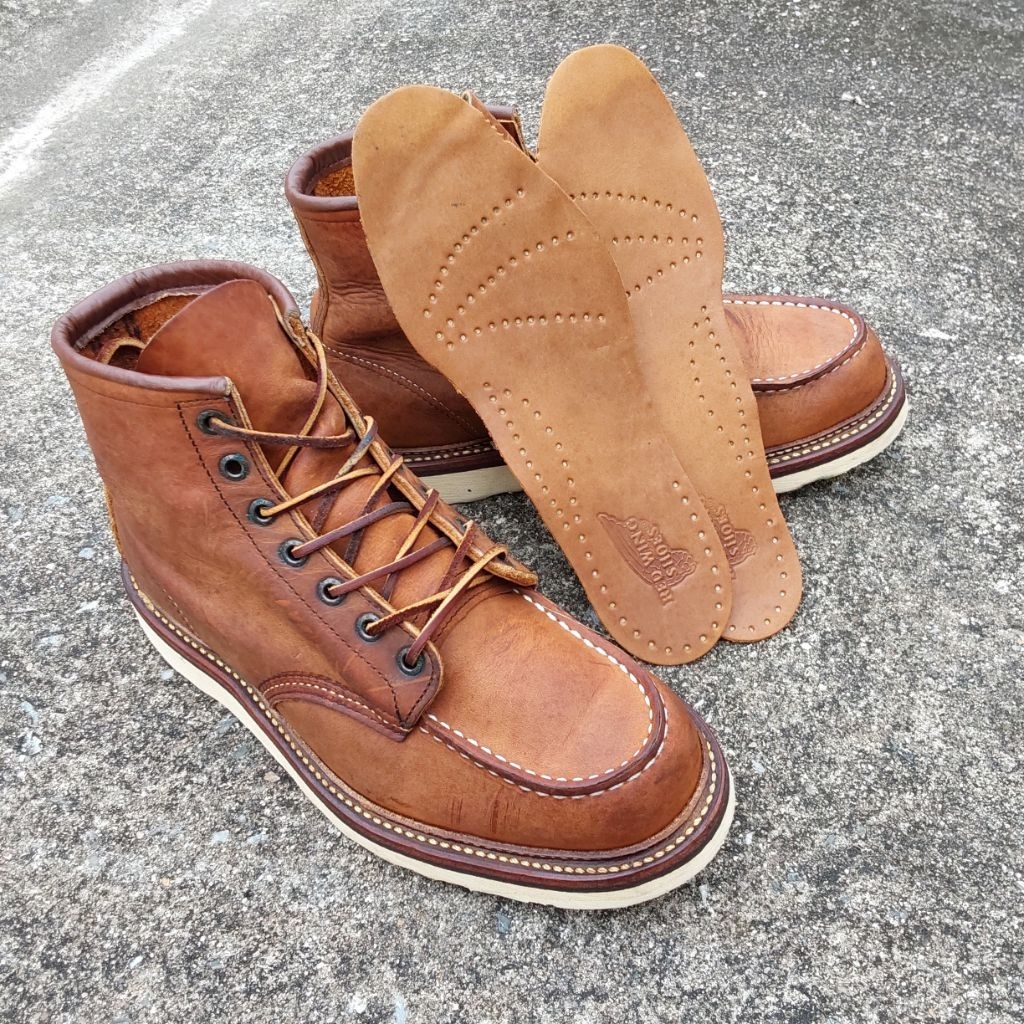 (แท้/มือสอง)ส่งฟรี 8.5Us 26.5cm 🇺🇸 รองเท้า RedWing MocToe Copper Boots รุ่น 1907 Authentic USA