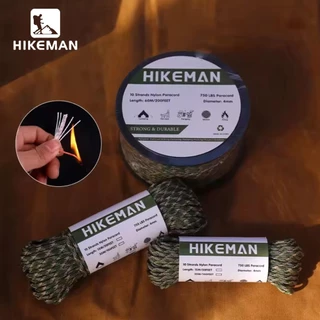 HIKEMAN เชือกพาราคอร์ด 10 แกน ทนแรงดีง 415 Kg. เชือกเต็นท์ แข็งแรง ทนทาน เหนียว ทนต่อแรงกระชาก