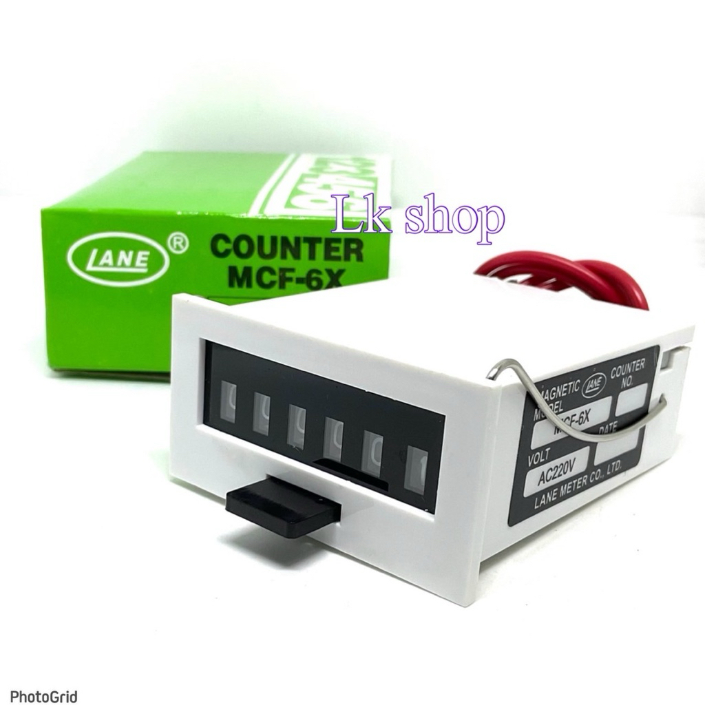 เคาน์เตอร์ รุ่น MCF-6X  6หลัก เครื่องนับจำนวน (นับจำนวน) ไฟเลี้ยงมี24VDC, 220VAC