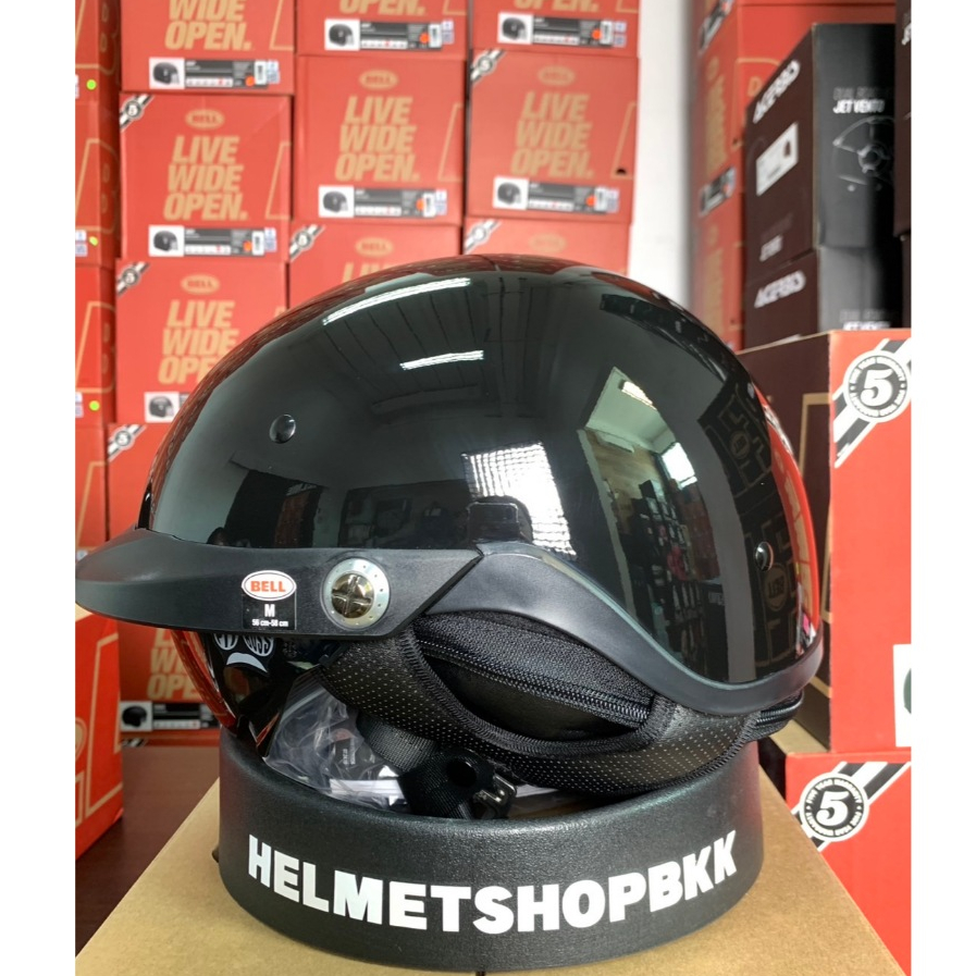 หมวกกันน็อค BELL PIT BOSS GLOSS BLACK ไซส์ M สินค้าใหม่ (มีตำหนิ) ไม่มีผลในด้านความปลอดภัย PGM10