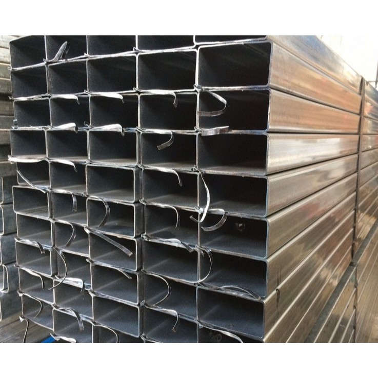 เหล็กกล่องไม้ขีดกัลวาไนซ์ (Gi) 75x 38 มม.+/- ยาว 2.0 เมตร x 3 ท่อน ทนสนิม ไม่ต้องทาสี