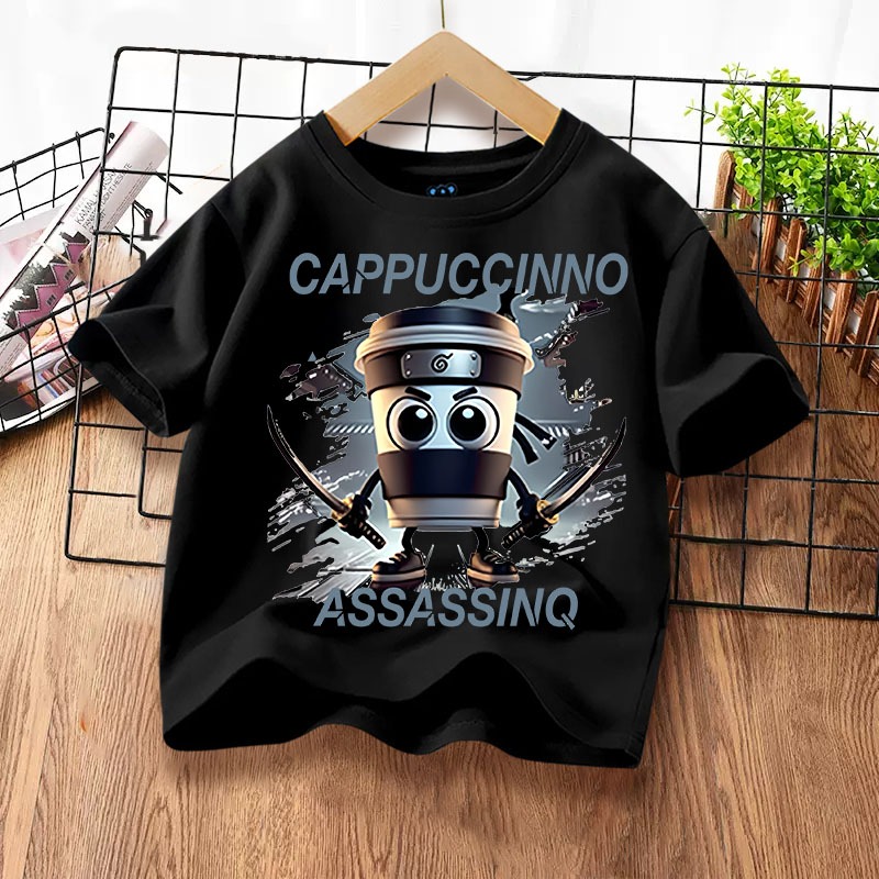 H1168(ส่งจากไทย)เสื้อยืดเด็กแขนสั่ง ลายแฟชั่นสวยน่ารัก.ใส่ได้ทั้งเด็กชายและเด็กหญิง