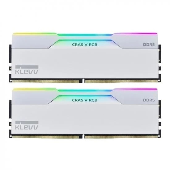 KLEVV CRAS V RGB DDR5 GAMING OC 64GB (32GBx2) 6000MHz WHITE