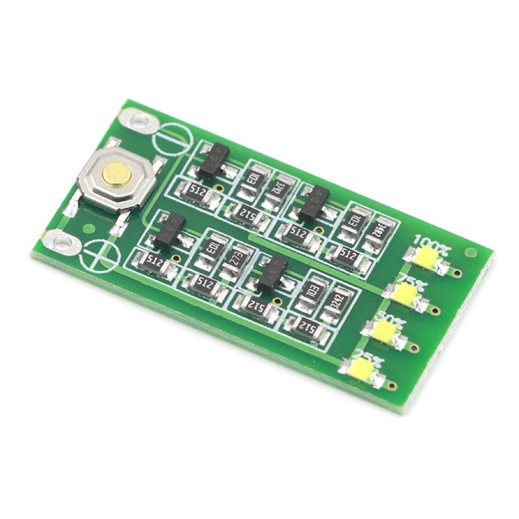 แผงแสดงสถานะพลังงานแบตเตอรี่ลิเธียม 3 ซีรีส์ 11.1V 12V 12.6V