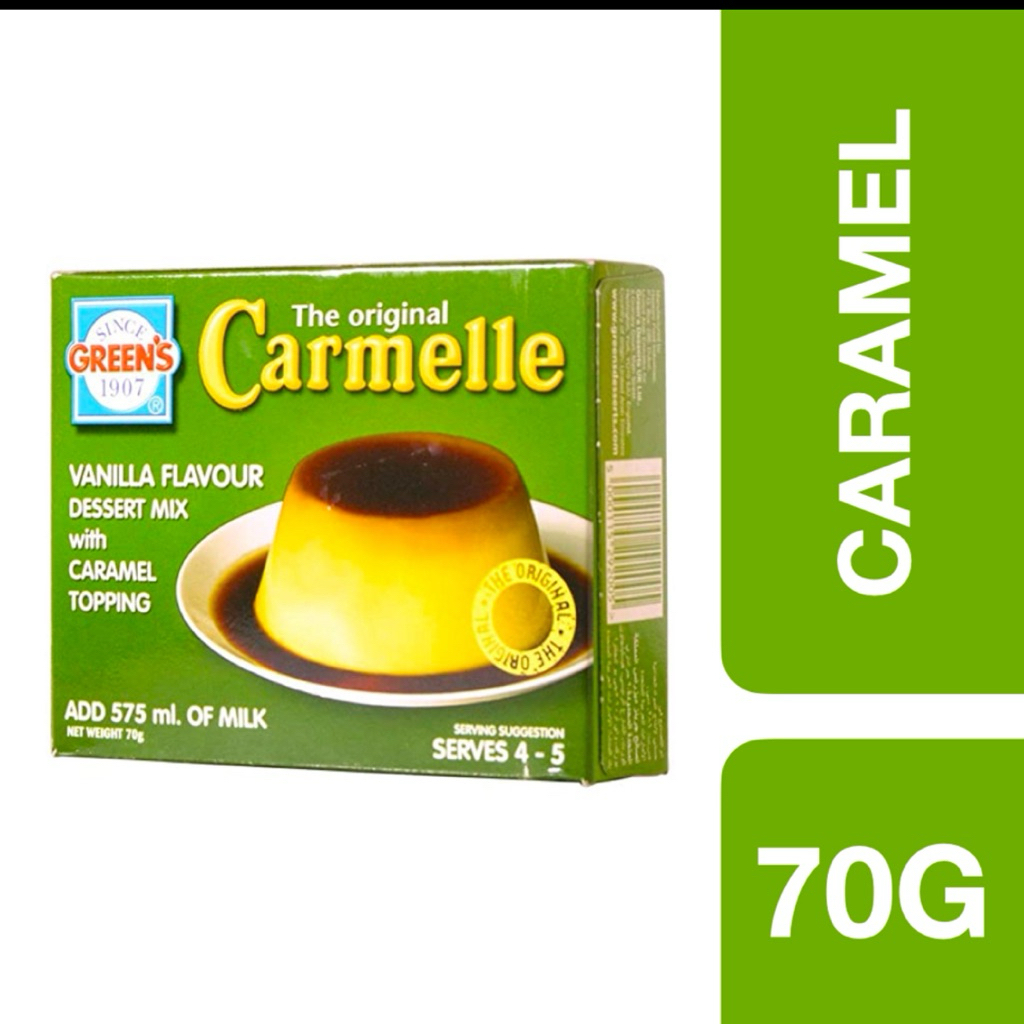 Green’s Caramelle Pudding 70g ++ กรีนส์ ผงครีมคาราเมลสำเร็จรูป 70 กรัม
