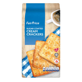 [ส่งด่วน] FairPrice Cream Crackers - Sugar Coated 420g/Speci…