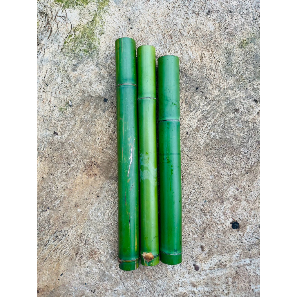 กระบอกไม้ไผ่ ไม้ไผ่ยิ้มแย้ม สำหสำหรับจัดสวน ทำทำแจกันและงานดีไอวาย ยาว40-50cm ปากกระบอก3-5cm เจาะแล้ว