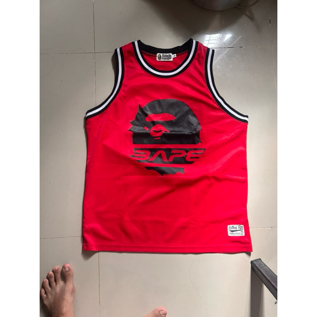 (มือสอง) เสื้อบาส Bape size M รอบ อก42นิ้ว