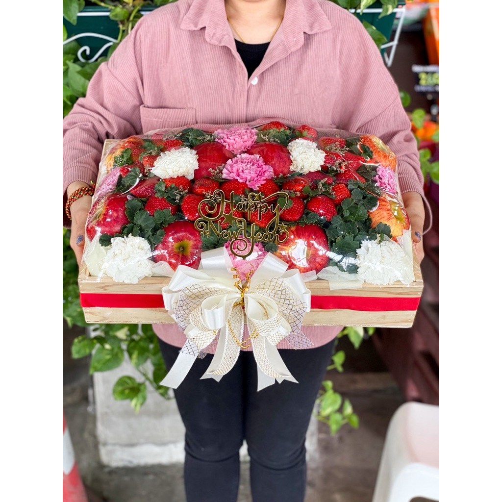Gift Box เซ็ตกระเช้าผลไม้จัดตามราคา ผลไม้ตามฤดูกาล 🍒🍎🍊🥑🍓