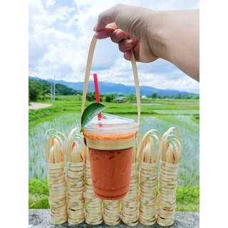 หูหิ้วแก้วไม้ไผ่ สานเอง (300 ชิ้น)
