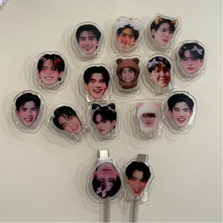 ที่ถนอมสายชาร์จรูปหน้าศิลปิน ตัวถนอมสายชาร์จType-C เคสสายชาร์จ (สั่งทำมีเรทราคาส่ง)