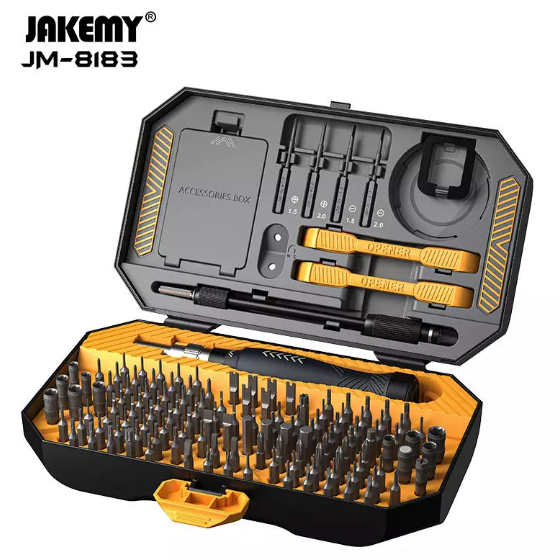 ชุดไขควงเอนกประสงค์ JAKEMY JM-8183 Precision Screwdriver Toolbox 145 in 1 With Accessories