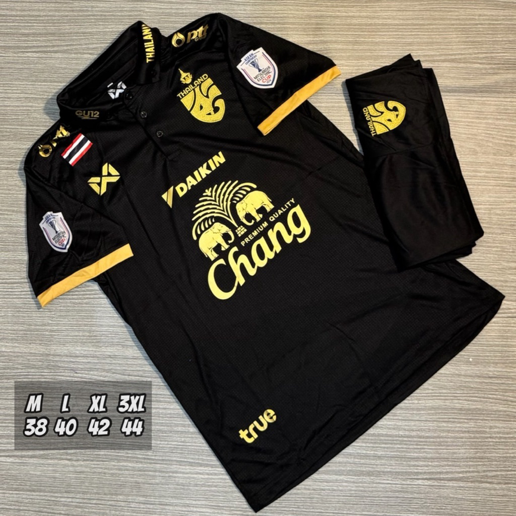 new ชุดฟุตบอลชุดกีฬาทีมชาติเสื้อพร้อมกางเกงงานปักผ้านิ่มเย็นใส่สบาย ไม่ระคายต่อผิว ขนาดไซร้M L XL 3XLสินค้ามาใหม่