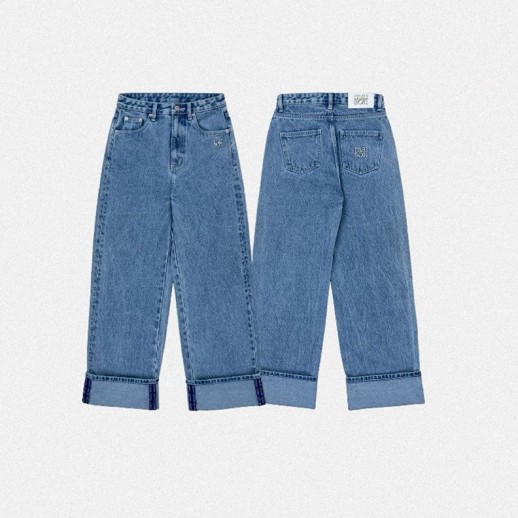 maison KEEPS | Pluto Straight Cut Jeans (Mid-waist) | กางเกงยีนส์ เอวกลาง ทรงขากระบอกตรง