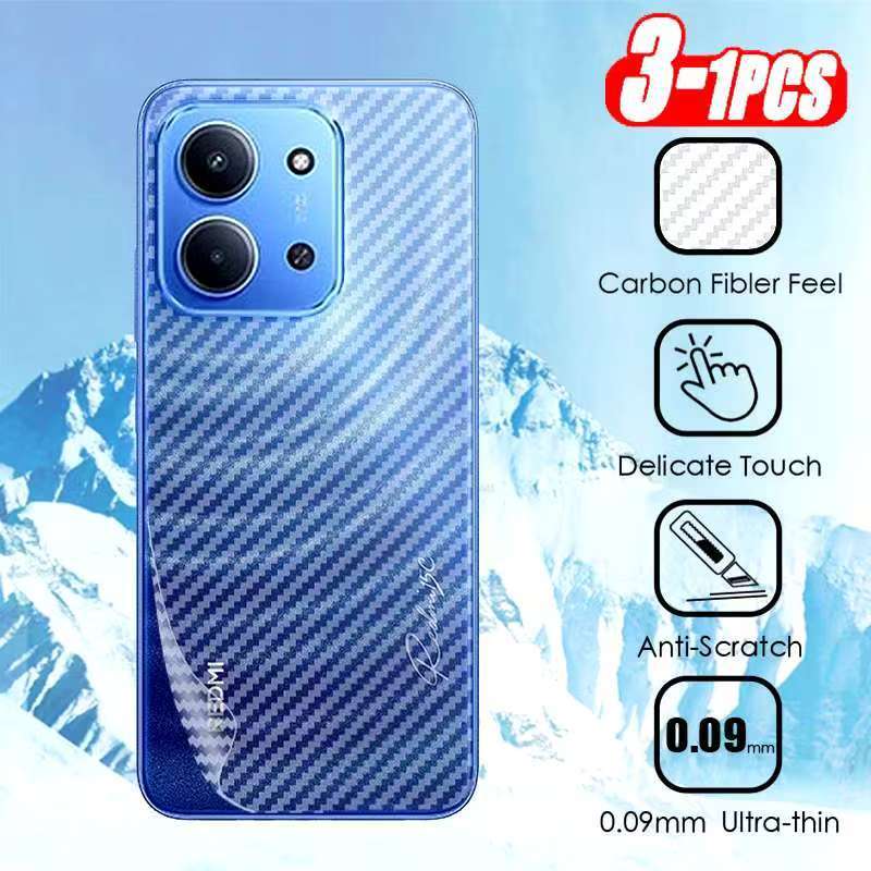 Xiaomi Redmi 15/Poco C85/Redmi 15C(พร้อมส่งในไทย)ฟิล์มหลังลายเคฟล่าXiaomi Redmi 15Cตรงรุ่น