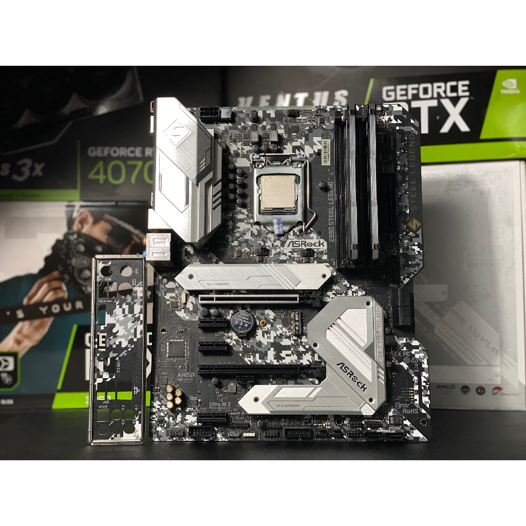 🌟ชุดเซ็ทตัวแรง i9-9900KF+Z390 steel legend+Ram corsair 16GB RGB มือสองพร้อมใช้งาน🖥️✅