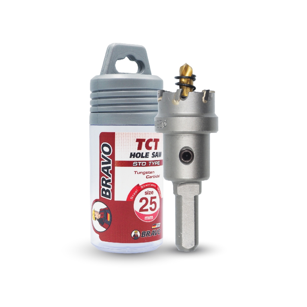 ดอกโฮลซอว์ (คอสั้น) รุ่น STD TYPE ø16-ø60 mm. T.C.T HOLE SAW  เจาะเหล็ก-สแตนเลส