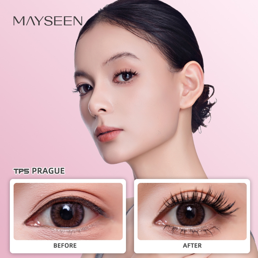 MAYSEEN-ขนตาปลอมแม่เหล็กแบบนุ่ม-TP5 สีดำมาการอง -มืออาชีพคุณภาพ-ขนตาแม่เหล็ก-ขนตาปลอมแม่เหล็ก-เหมาะสำหรับคนตาสองชั้นแล