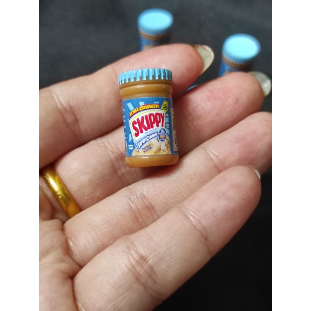 ขวดเนยถั่วจิ๋ว อาหารจิ๋ว โมเดลจิ๋ว ของจิ๋ว ของตกแต่งบ้านตุ๊กตา
