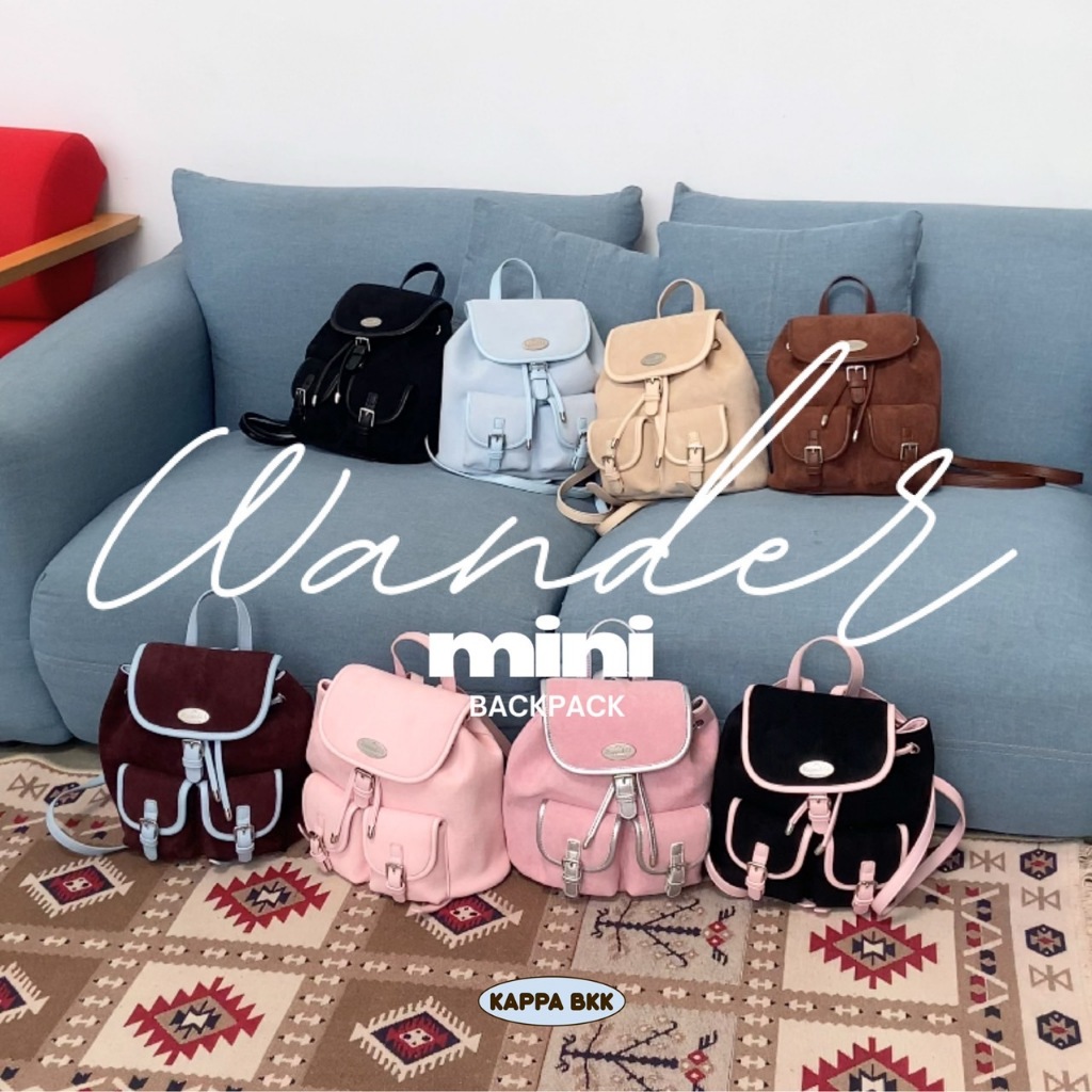 KAPPABKK Wander Mini Backpack กระเป๋าเป้ไซส์มินิ  สีสันน่ารัก