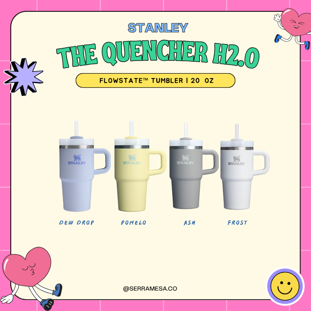 พร้อมส่งในไทย Stanley The Quencher H2.0 Flowstate™ Tumbler 20 oz. ✨ มีหูจับ ของแท้ 10000%