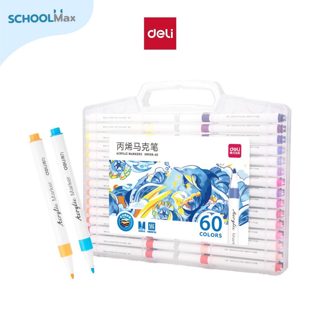 Deli ปากกามาร์คเกอร์อะคริลิค 12-48สี No.HM108