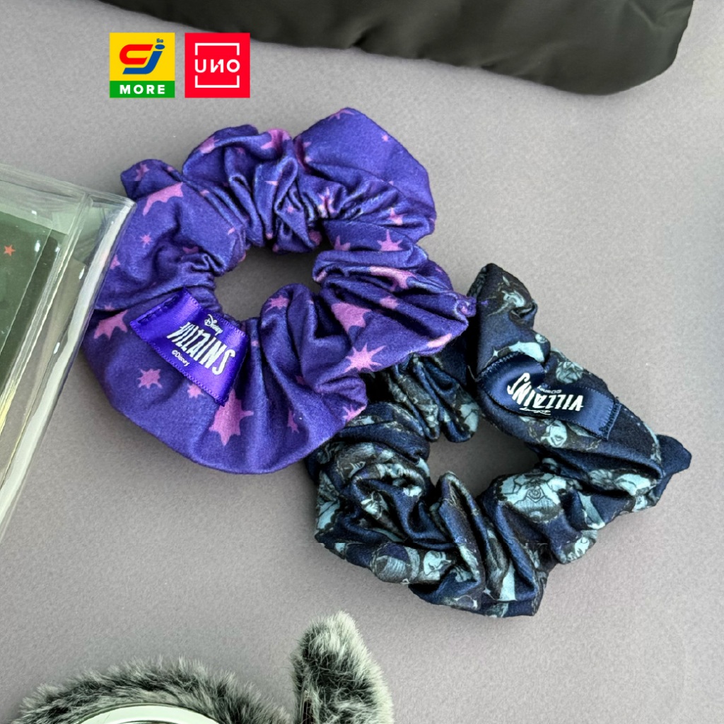 UNO ยางรัดผมโดนัทเรืองแสง Disney Villains ลิขสิทธิ์แท้