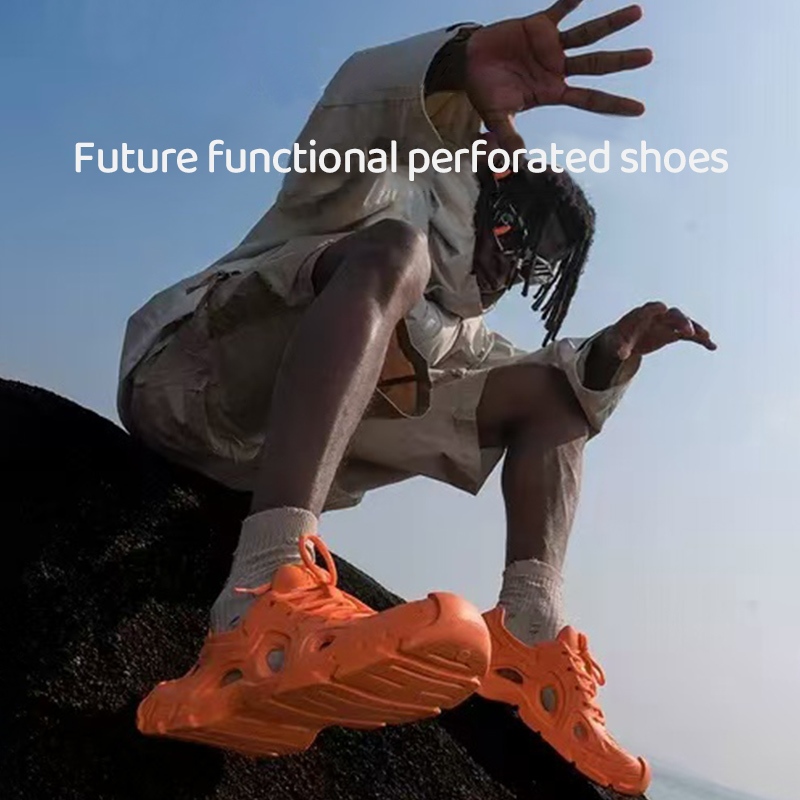 【NEW！】EVAรองเท้าแตะกีฬาแฟชั่นชาย รองเท้าแตะกลางแจ้ง รองเท้าชายแบบใหม่สำหรับสวมนอกบ้าน รองเท้าชายสำหรับเดินบนชายหาดและน้ำ