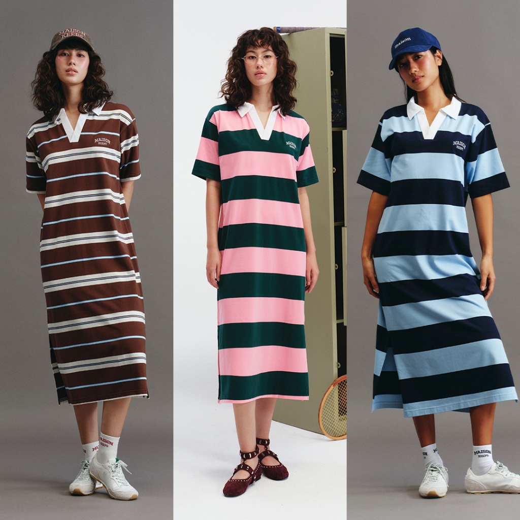 maison KEEPS | Sophomore  Dress | เดรสโปโล ลายทาง