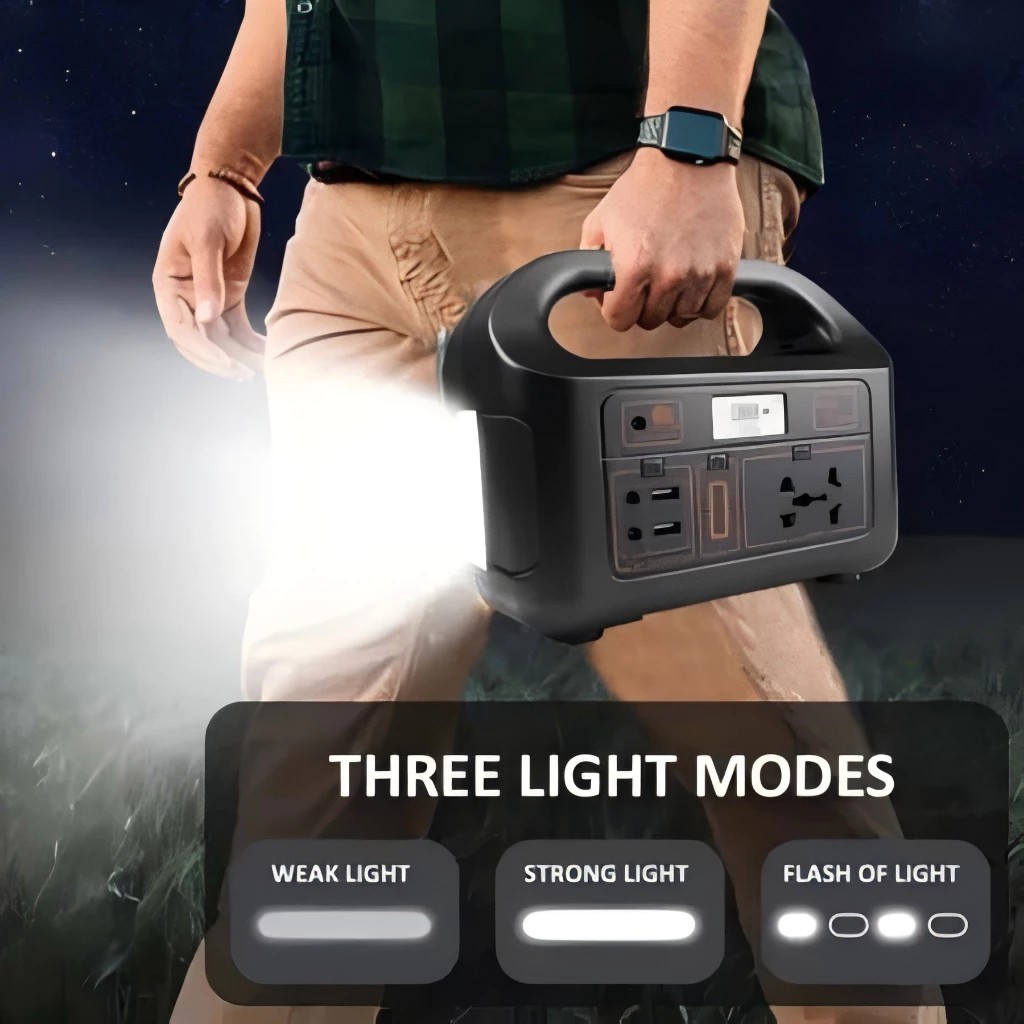 Portable Power Station สถานีพลังงานแสงอาทิตย์ 200W 78000mAh ชาร์จไฟบ้าน/แผงโซลาร์ได้ ใช้งานออฟฟิศชั่วคราว/คอนเสิร์ต - รูปที่ 4