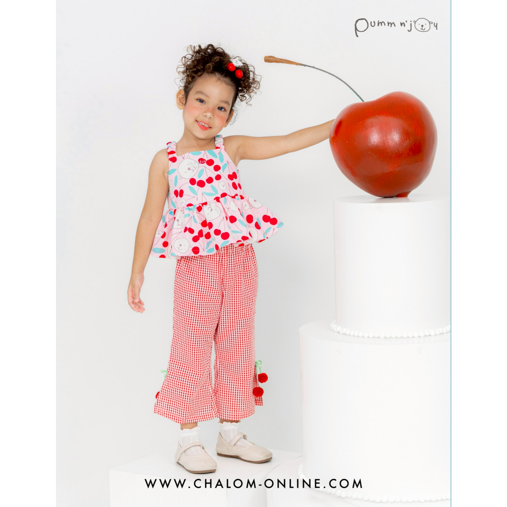 CHA-LOM : LS PU 473+474 NJ ชุด Set เสื้อ+กางเกง Pumm n’Joy