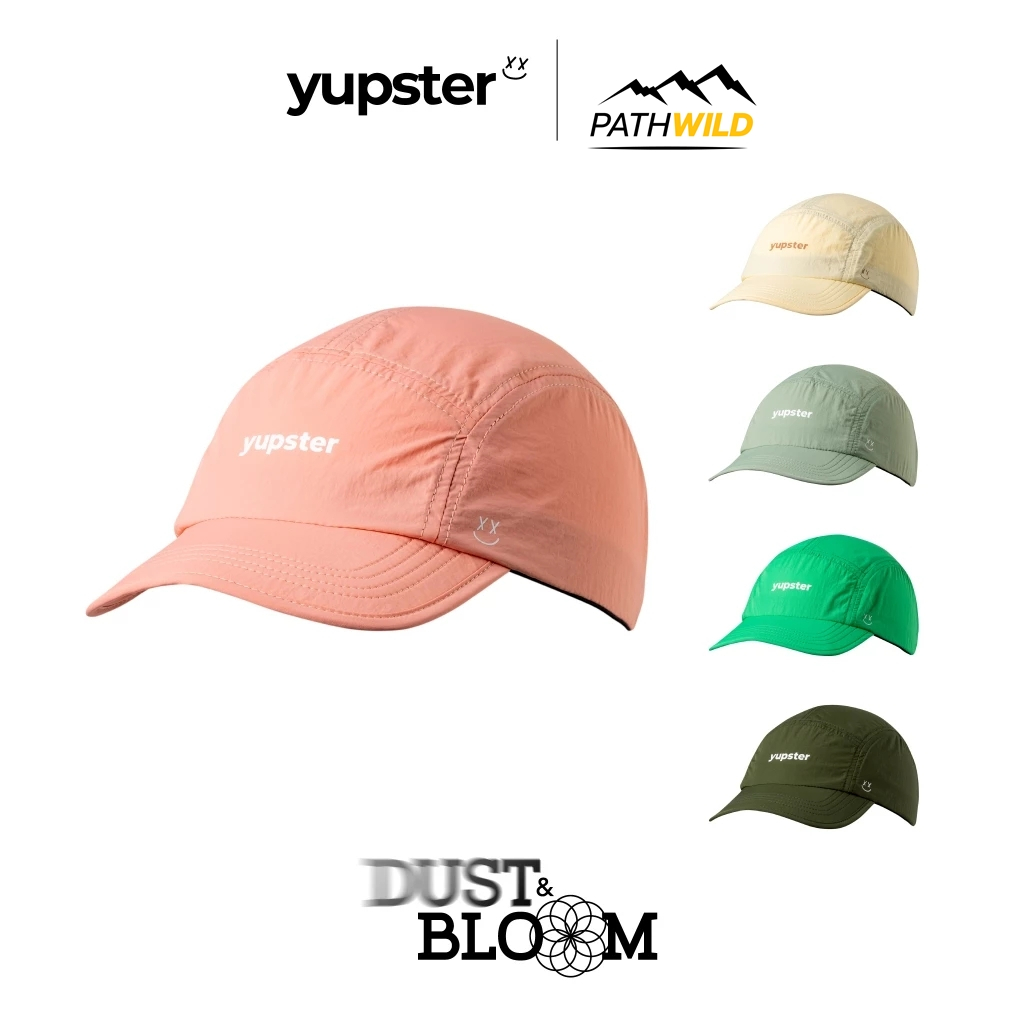 YUPSTER DUST & BLOOM SERIES Pastel Pink 5 Panels หมวกวิ่ง หมวกเทรล ระบายอากาศดี กันแดด Size 56 cm